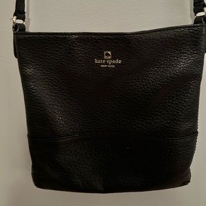 Kate Sade crossbody Black Leather bag